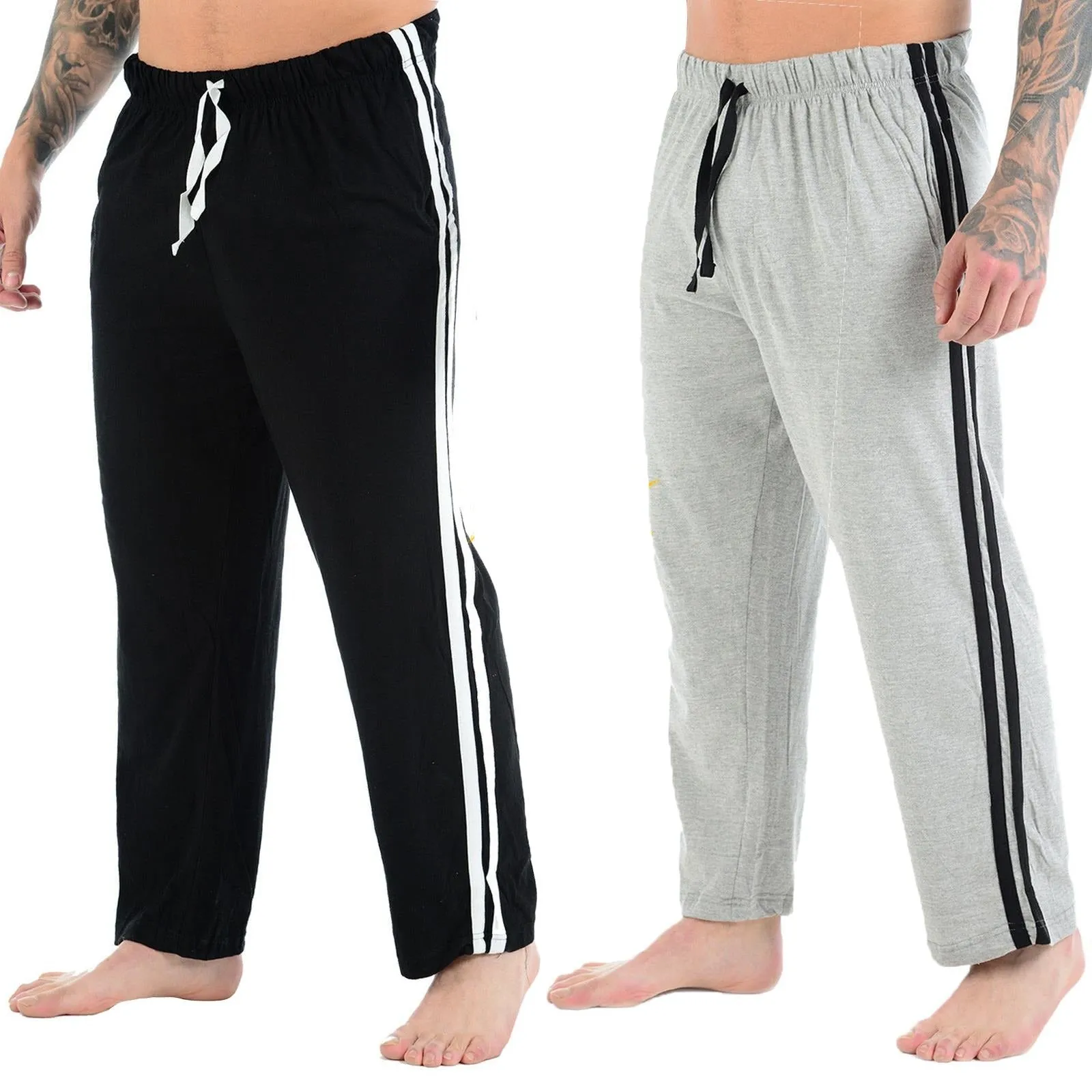 2 Pack Mens Loungewear Cotton Pyjamas