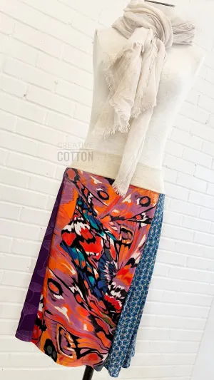 Abstract Butterflies Ladies Funky Knit Skirt