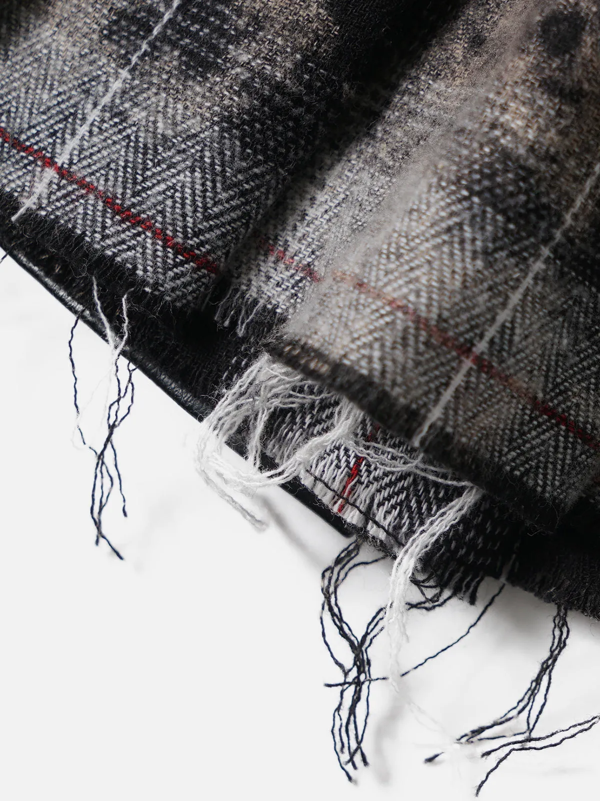 Aelfric Eden – Karierter Patchwork-Rock aus Kunstleder