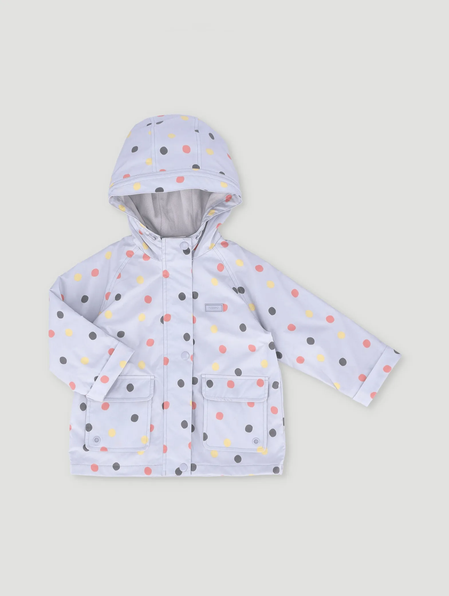 Baby Girls Funky Polka Dot Rain Jacket