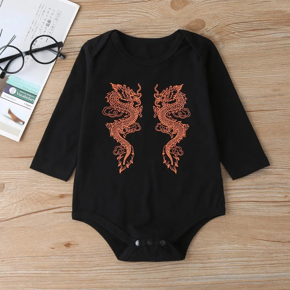 Baby Unisex Animal Printed Romper & Tie Dye Pants & Hat Wholesale Baby