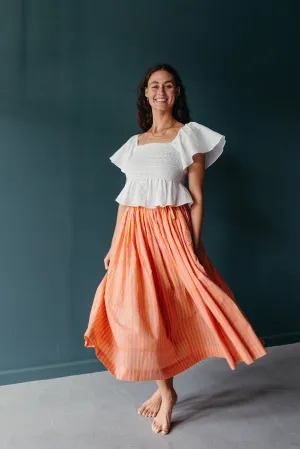 Block Printed Moon Skirt