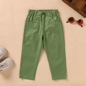 Boys Pocket Spomekids Letter Pattern Green Causal Pants Wholesale Boy Boutique Clothing