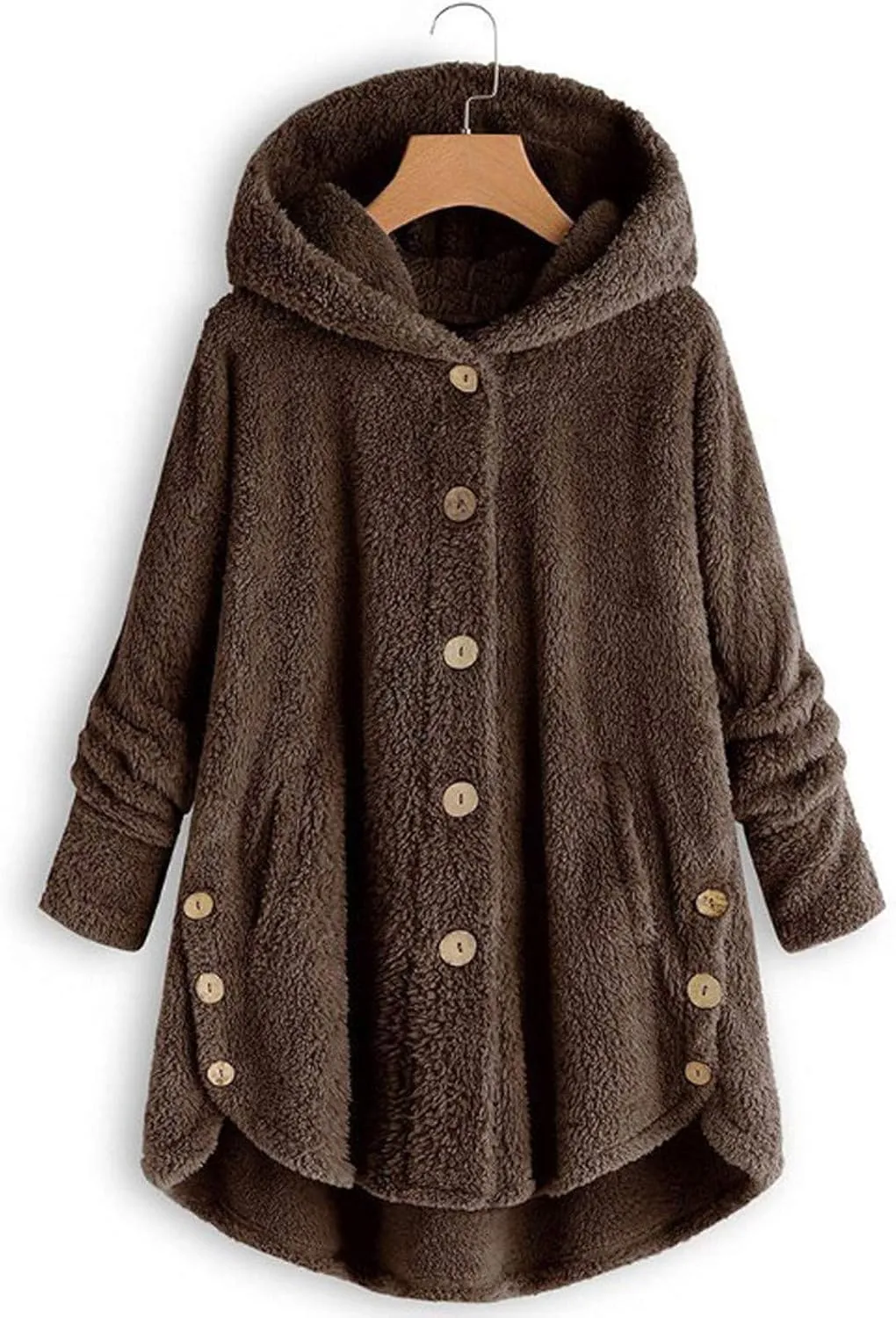 Ceboyel Womens Fleece Hoodie Sweatshirt 2023 Fuzzy Teddy Coat Shearling Warm Winter Jackets Pajamas Loungewear Clothing 2023