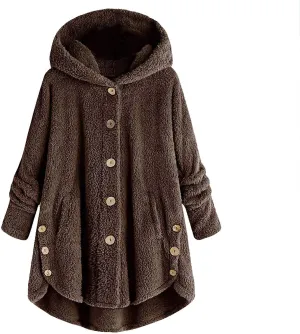 Ceboyel Womens Fleece Hoodie Sweatshirt 2023 Fuzzy Teddy Coat Shearling Warm Winter Jackets Pajamas Loungewear Clothing 2023