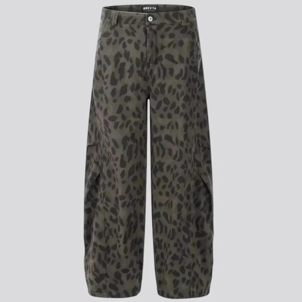 Colorful fashion street style men's denim pants