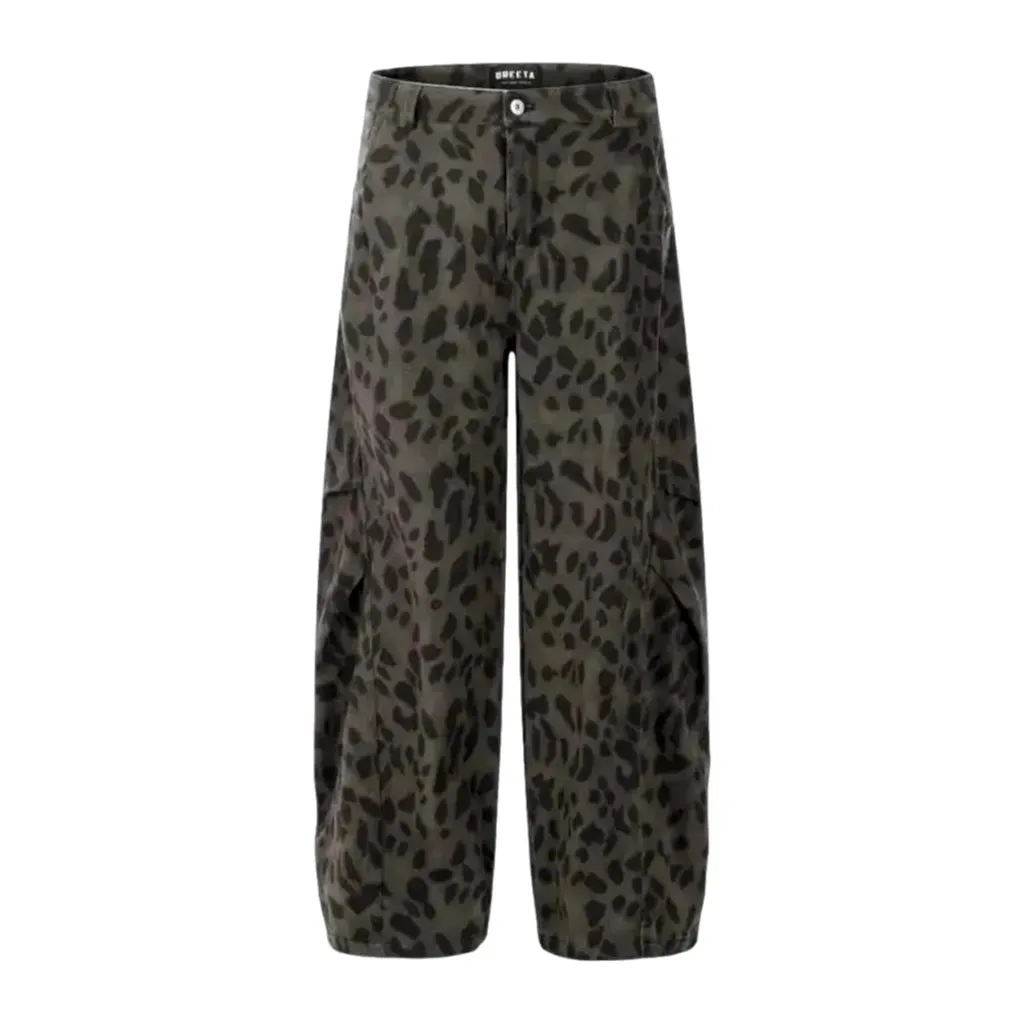 Colorful fashion street style men's denim pants