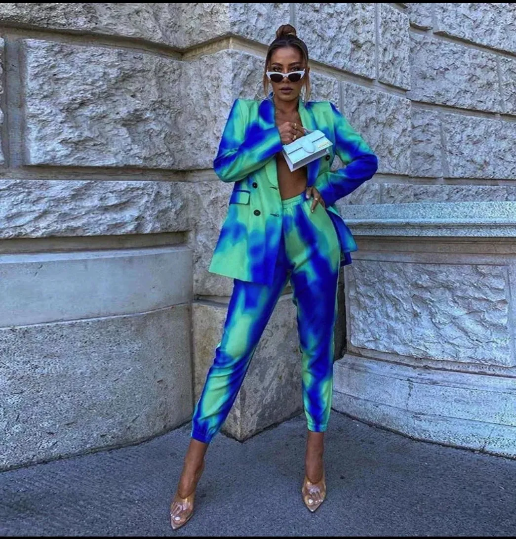 Colorful Jogger Pantsuit