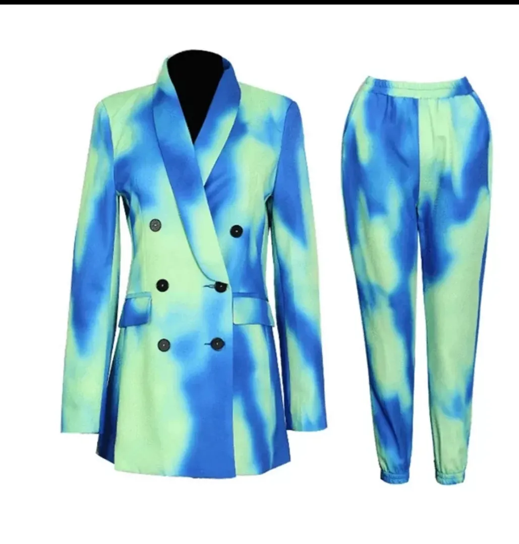 Colorful Jogger Pantsuit