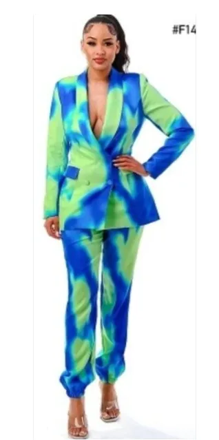 Colorful Jogger Pantsuit
