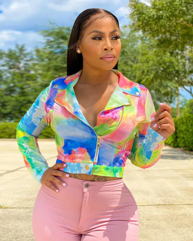 Colorful Moto Jacket