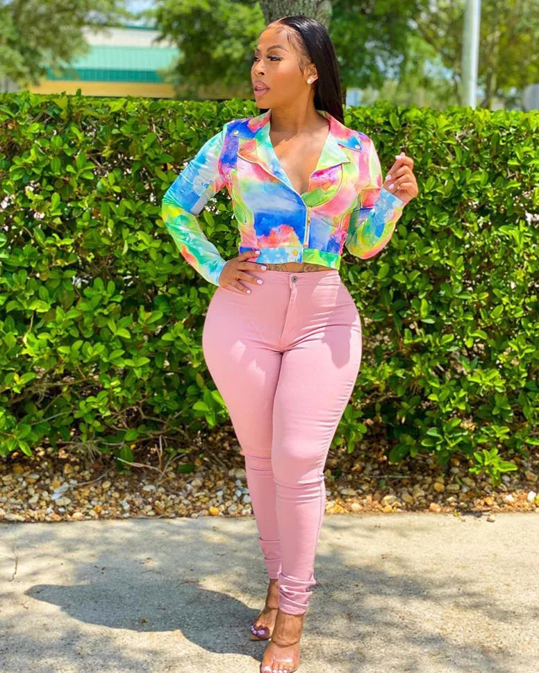 Colorful Moto Jacket