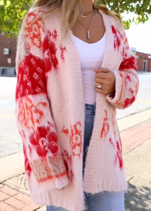 Don't Be Shy Oversized Floral Cardigan