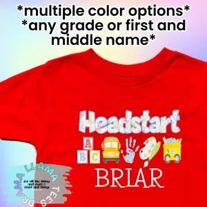 Drama Llama Original Back to School Headstart Tees *multiple color options*