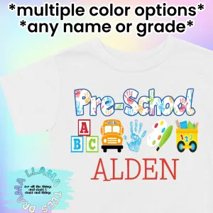Drama Llama Original Back to School Pre-School Tees *multiple color options*