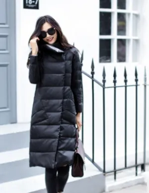 Duck Down Long Women Warm Winter puffer Jacket