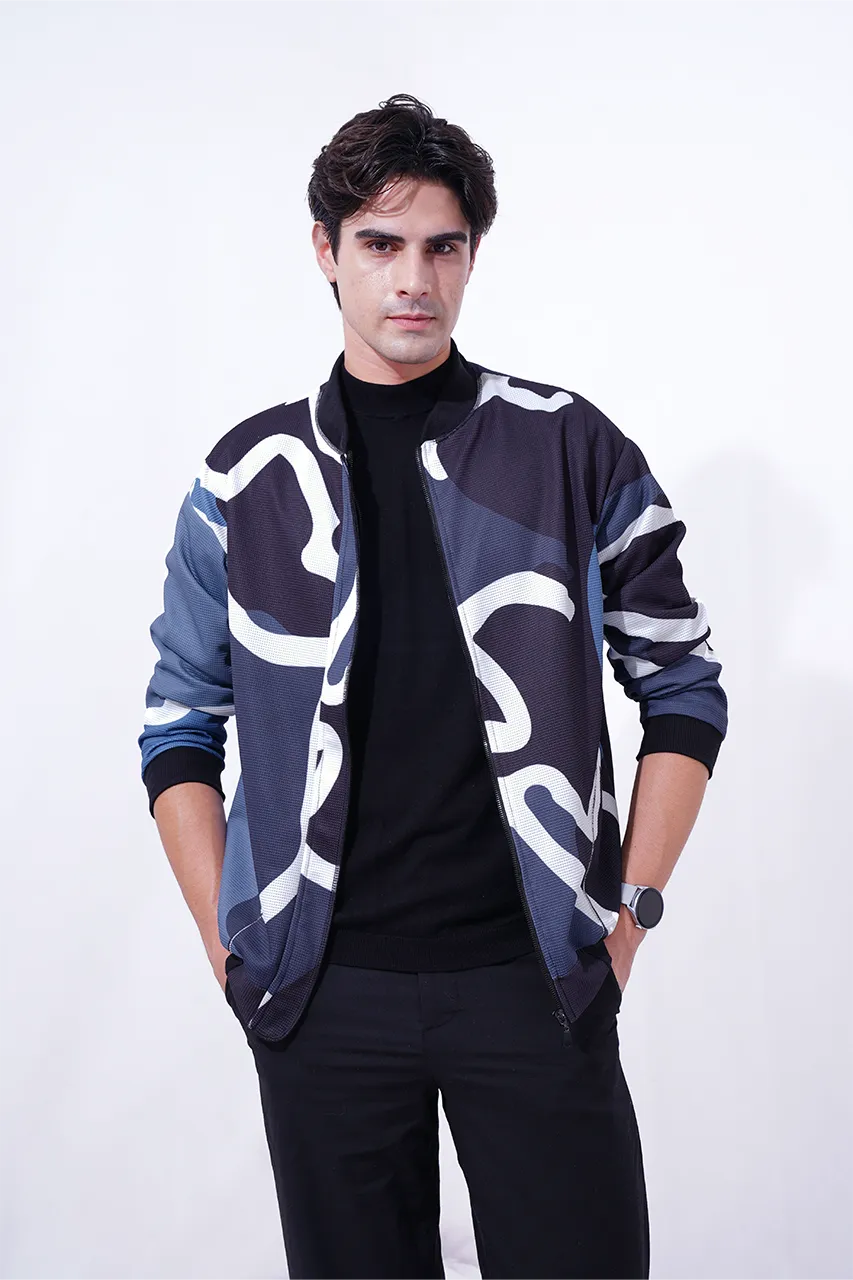 Elemental Abstract Bomber Jacket - Unisex