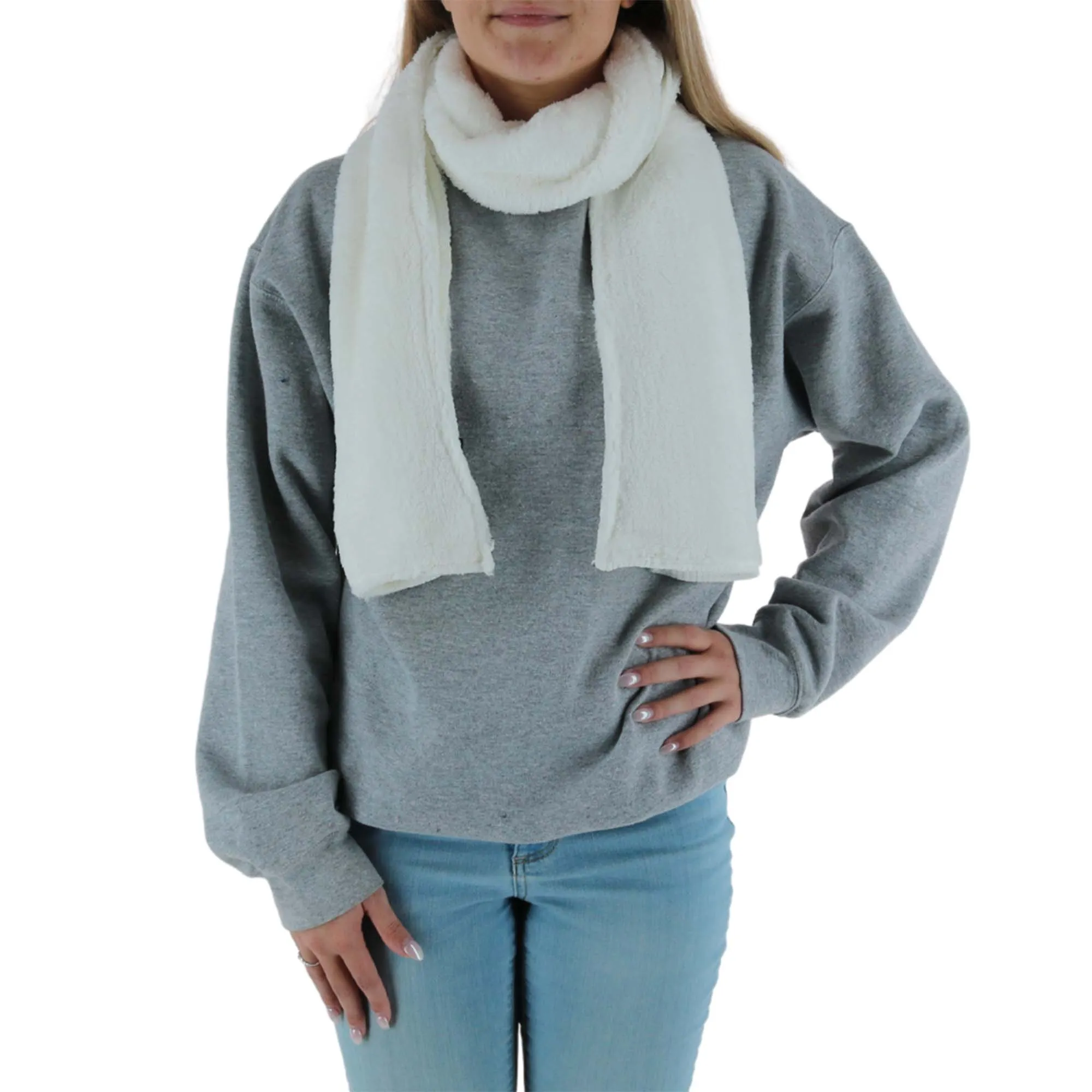 Epoch Hats Company Women's Knit Faux Sherpa Lined Winter Scarf