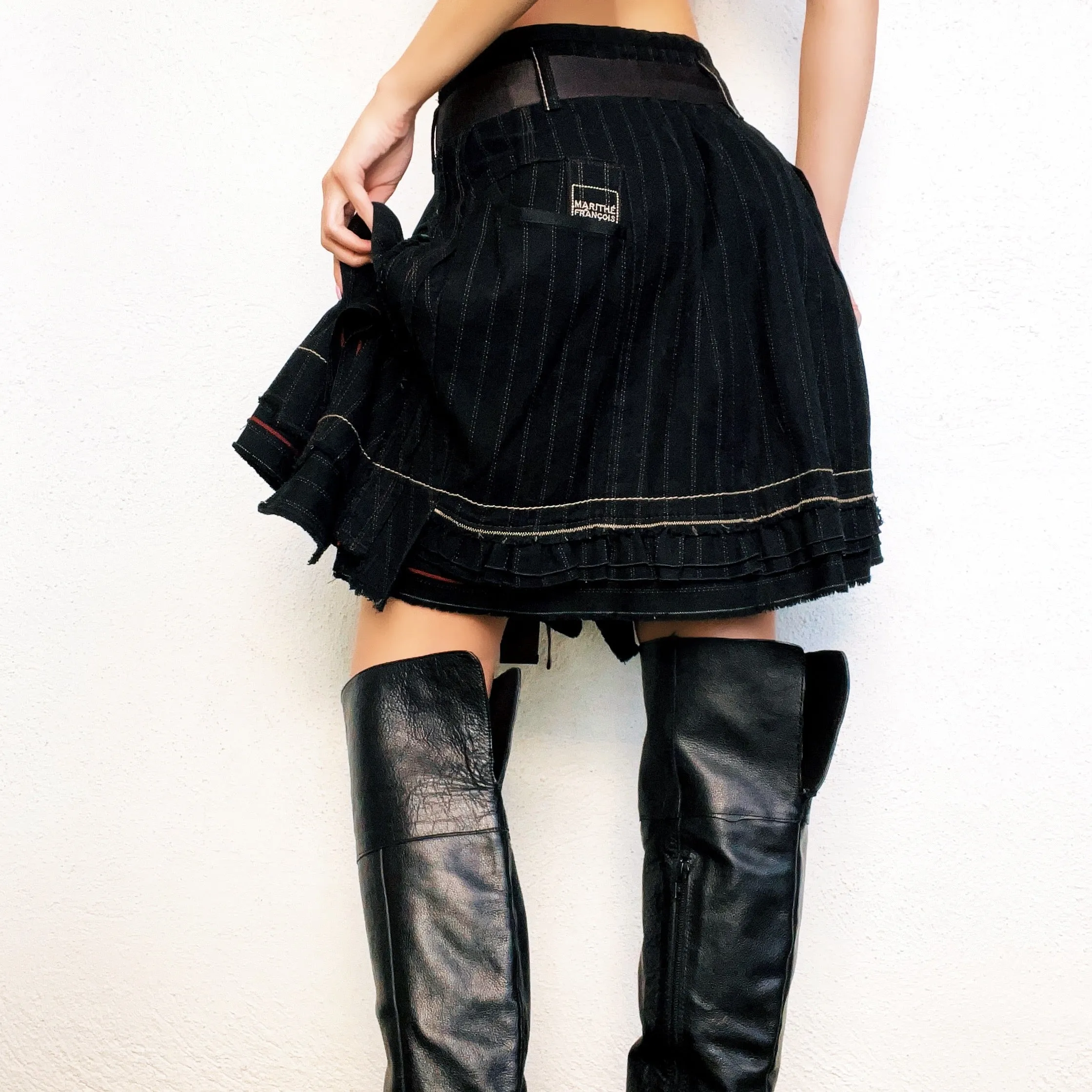 Funky Distressed Designer Skirt