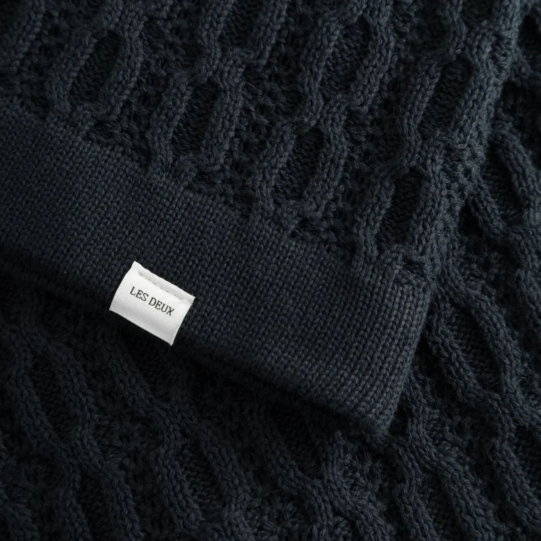 Garrett Knitted Shirt (Dark Navy)