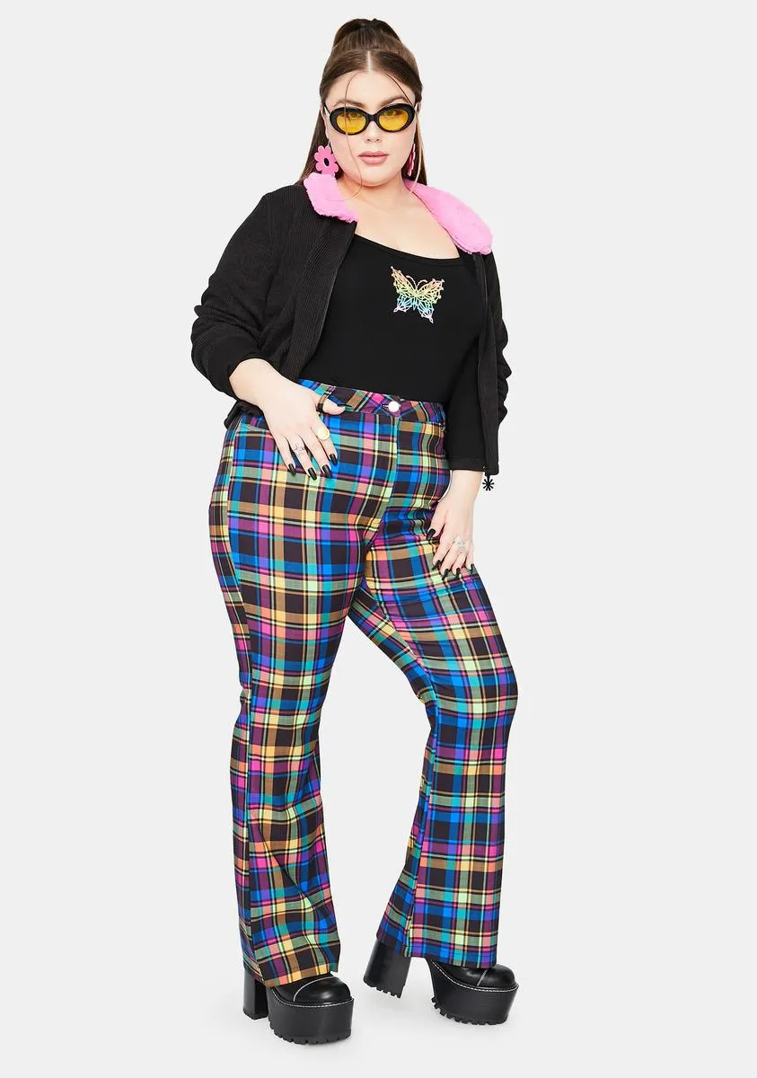 Get Into The Groove Plaid Pants