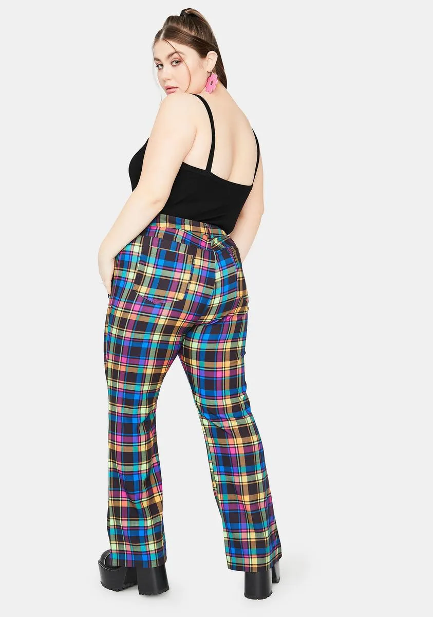 Get Into The Groove Plaid Pants