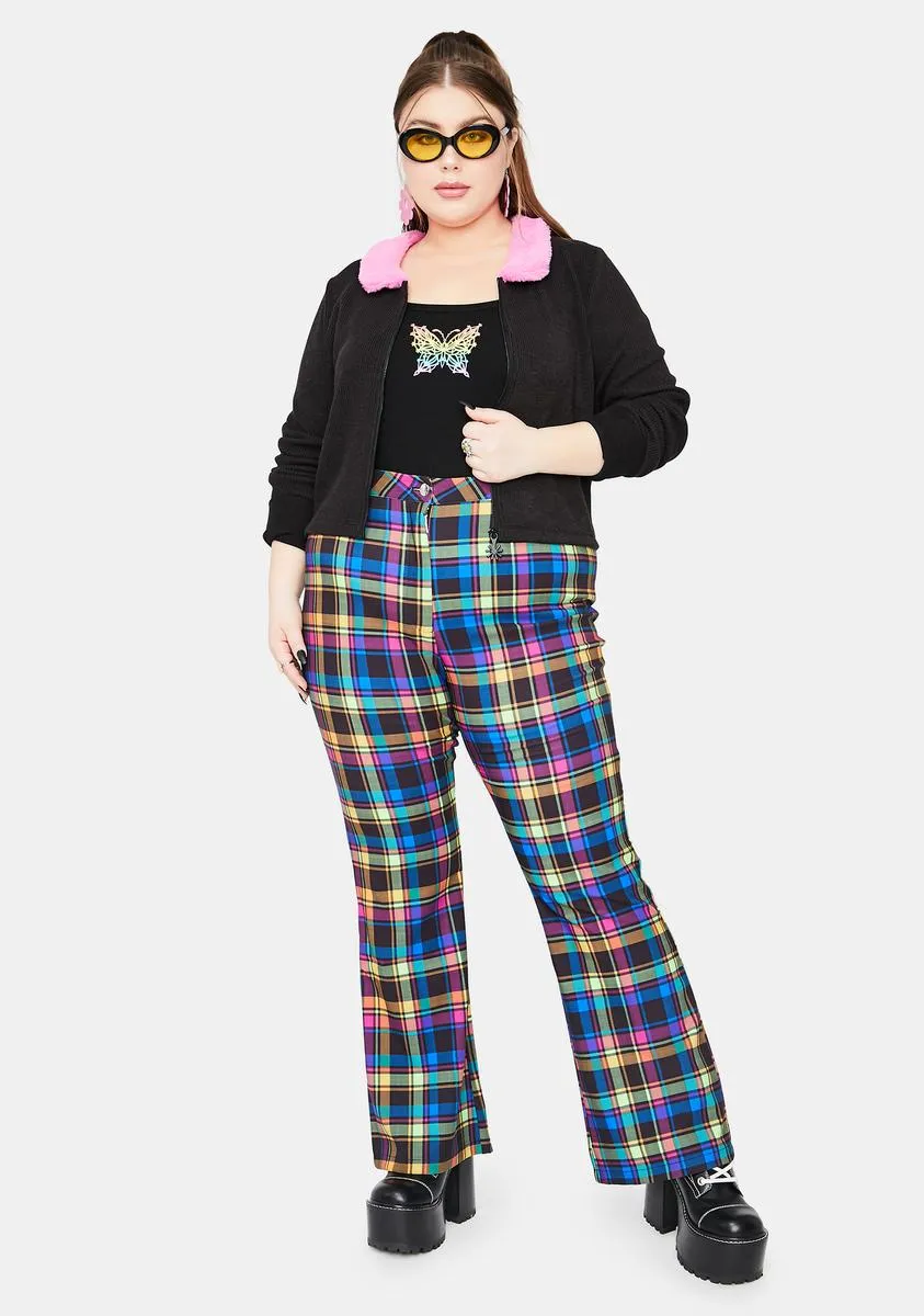 Get Into The Groove Plaid Pants
