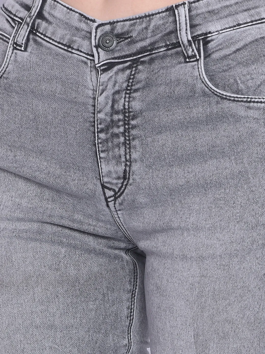 Grey Bootcut Jeans Jeans