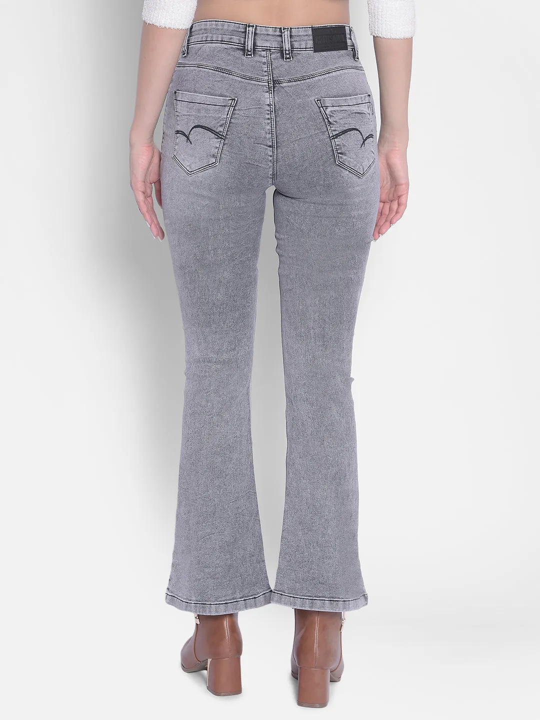 Grey Bootcut Jeans Jeans