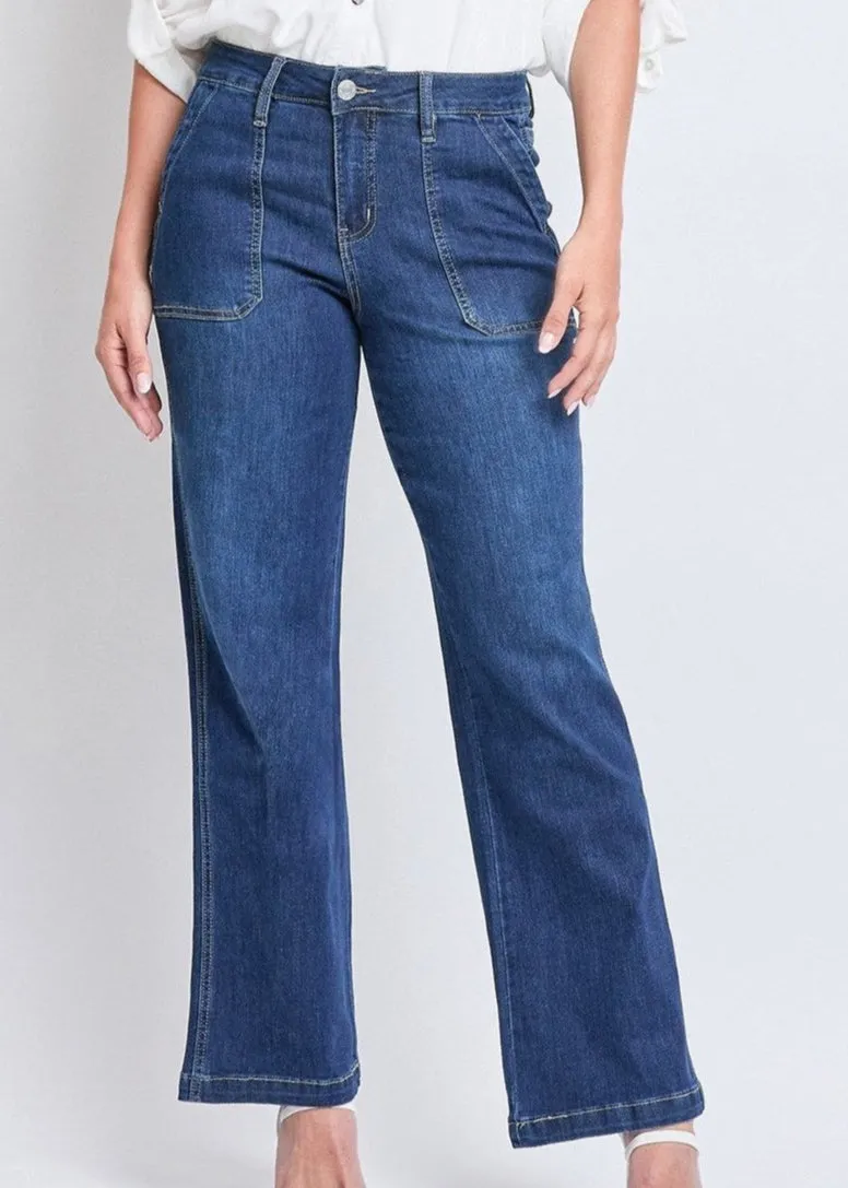 High Rise Wide Leg Jean