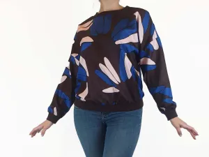 Leonard St brown floral print jumper size 10
