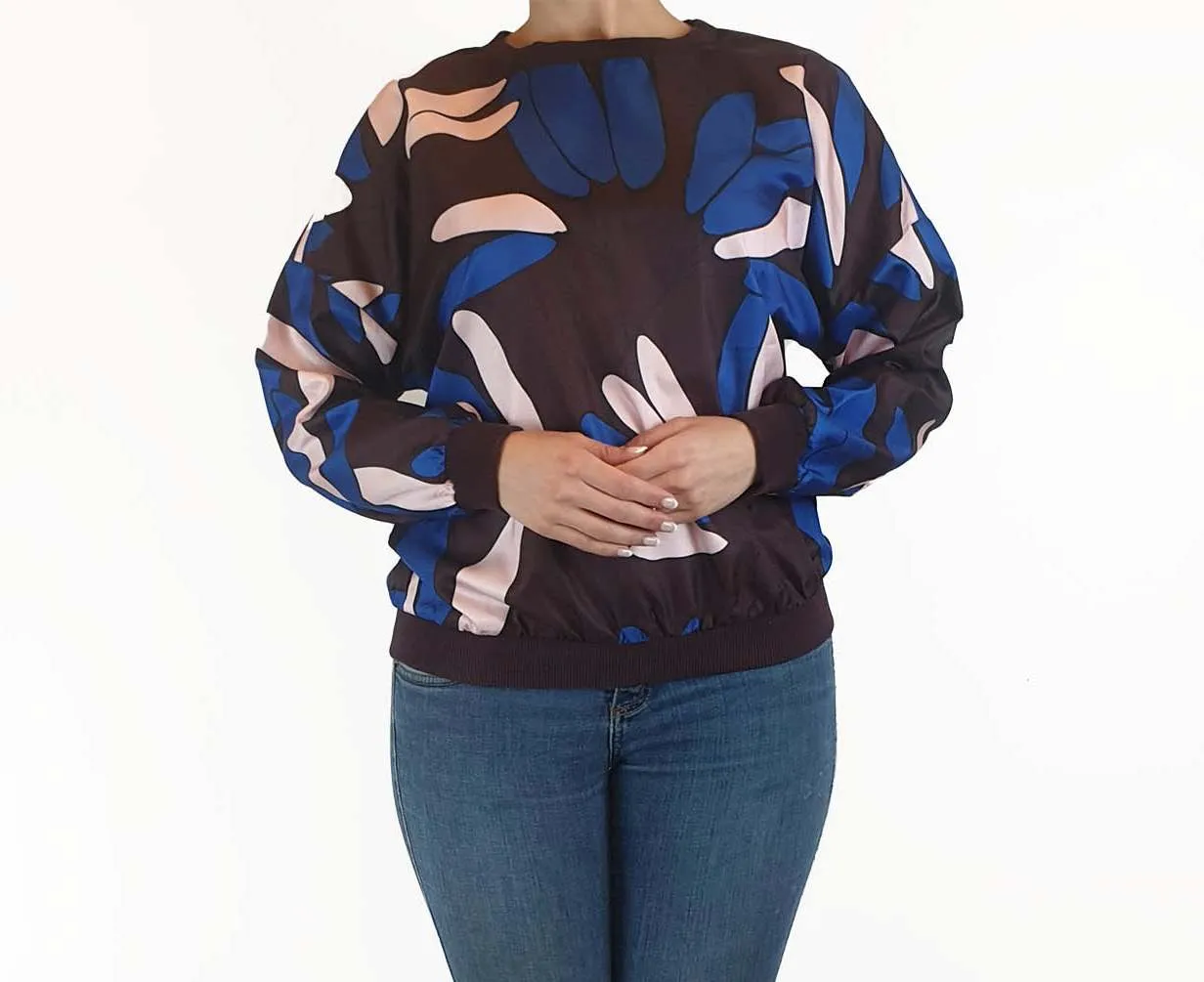 Leonard St brown floral print jumper size 10
