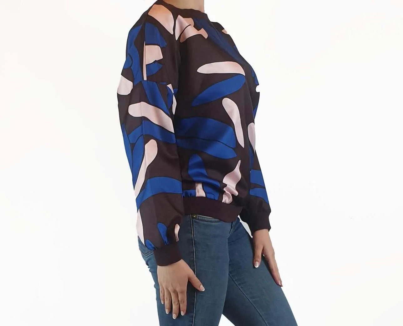 Leonard St brown floral print jumper size 10