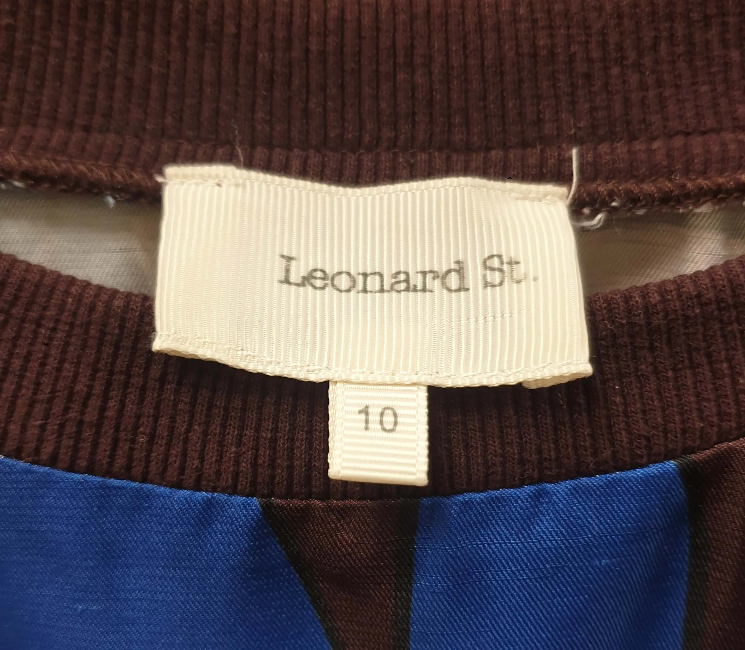 Leonard St brown floral print jumper size 10