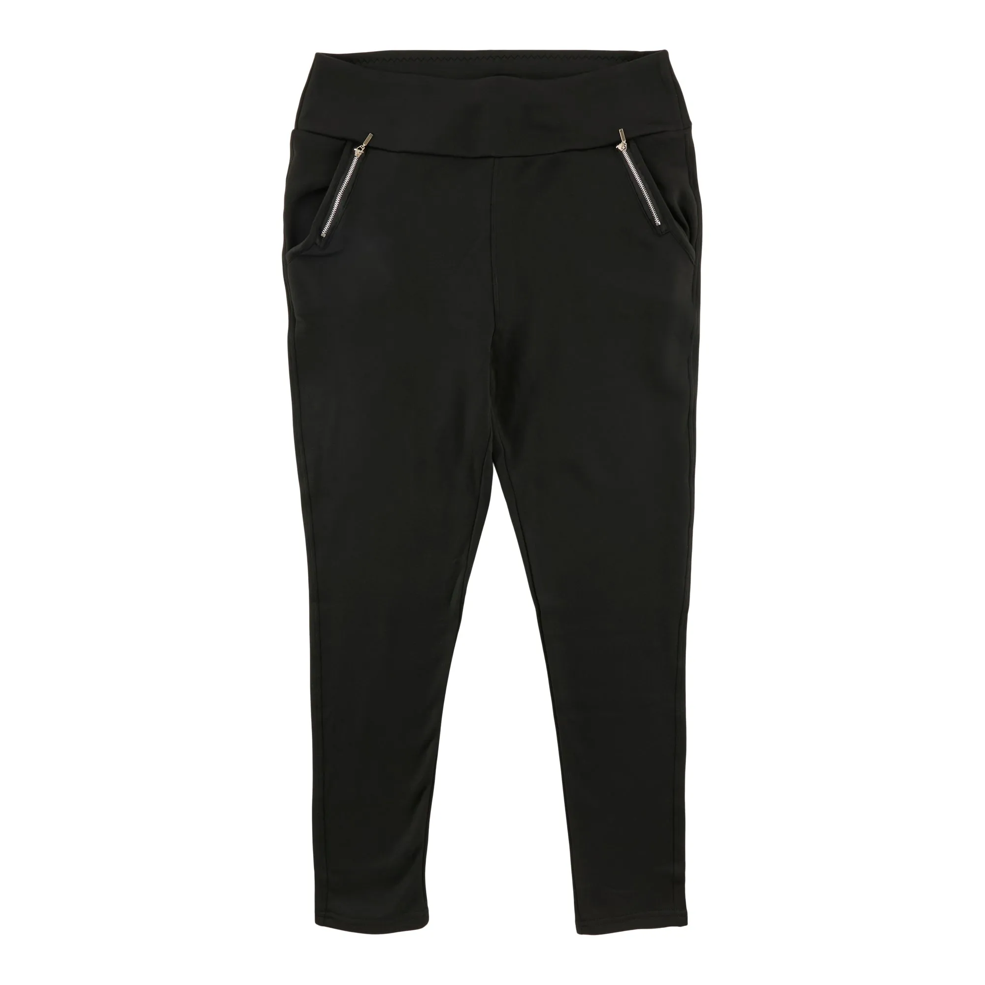 lily morgan Women's Plus Solid High-Rise Scuba Pants