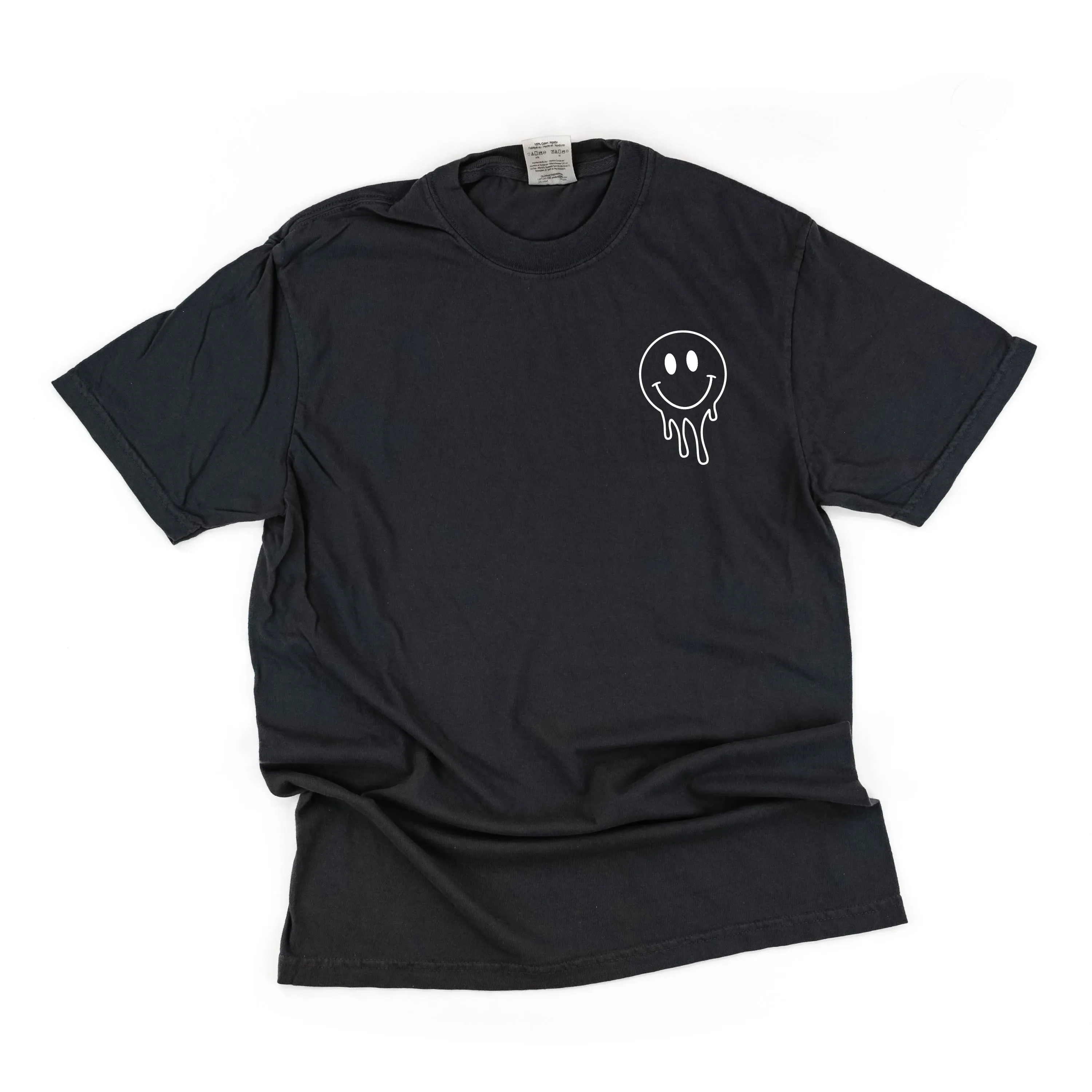 Living My Best Para Professional Life (w/ Pocket Melty Smiley) - SHORT SLEEVE COMFORT COLORS TEE