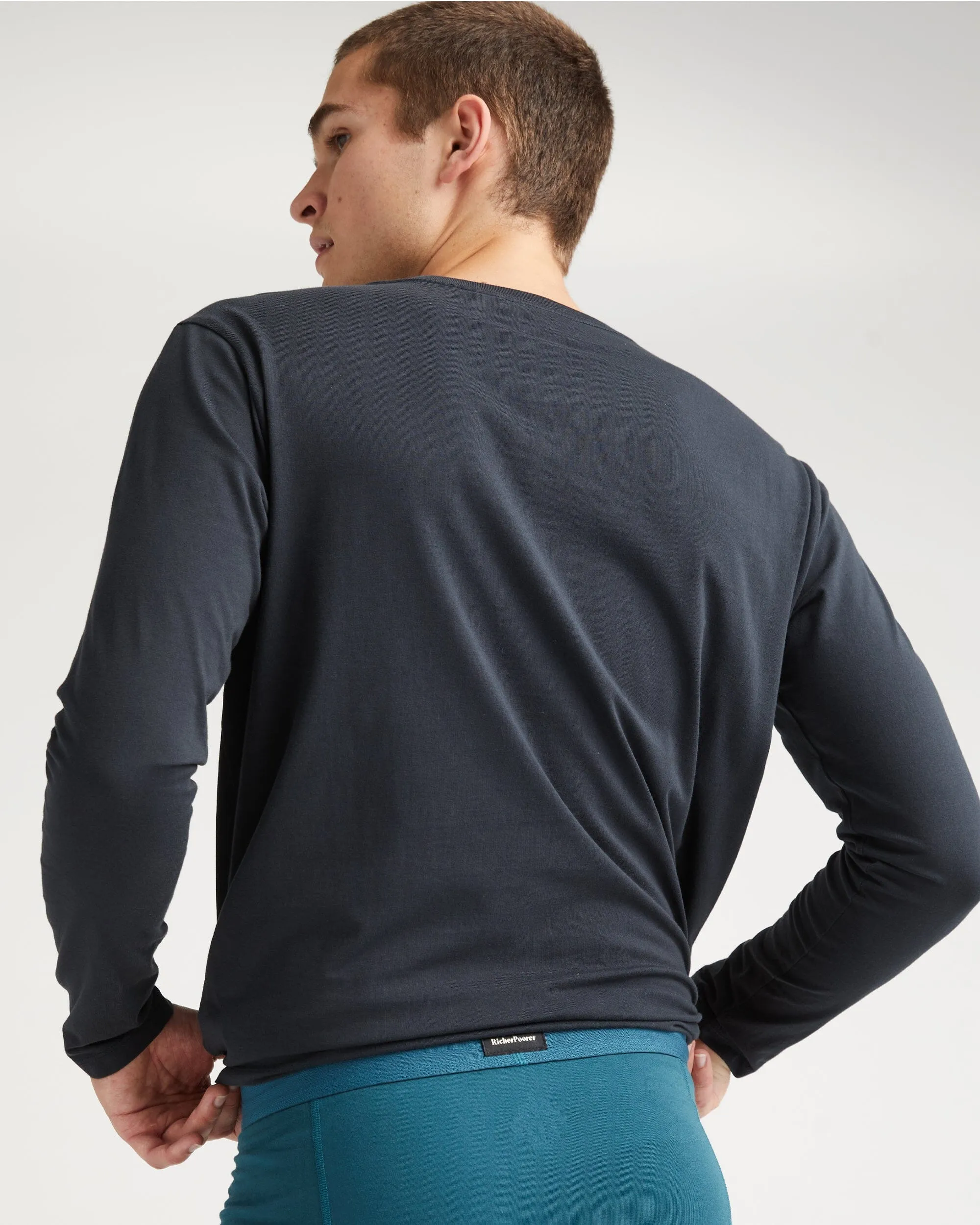 Men's Pima Pocket Long Sleeve Tee