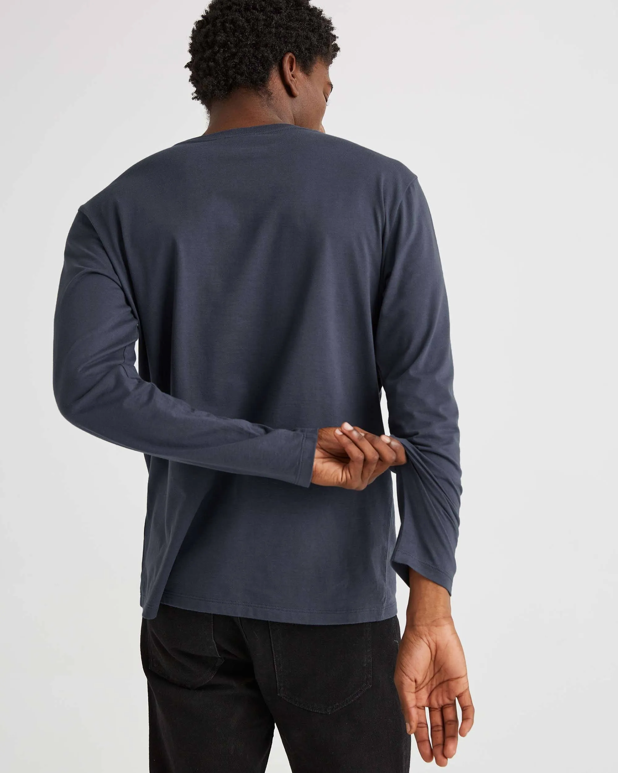 Men's Pima Pocket Long Sleeve Tee