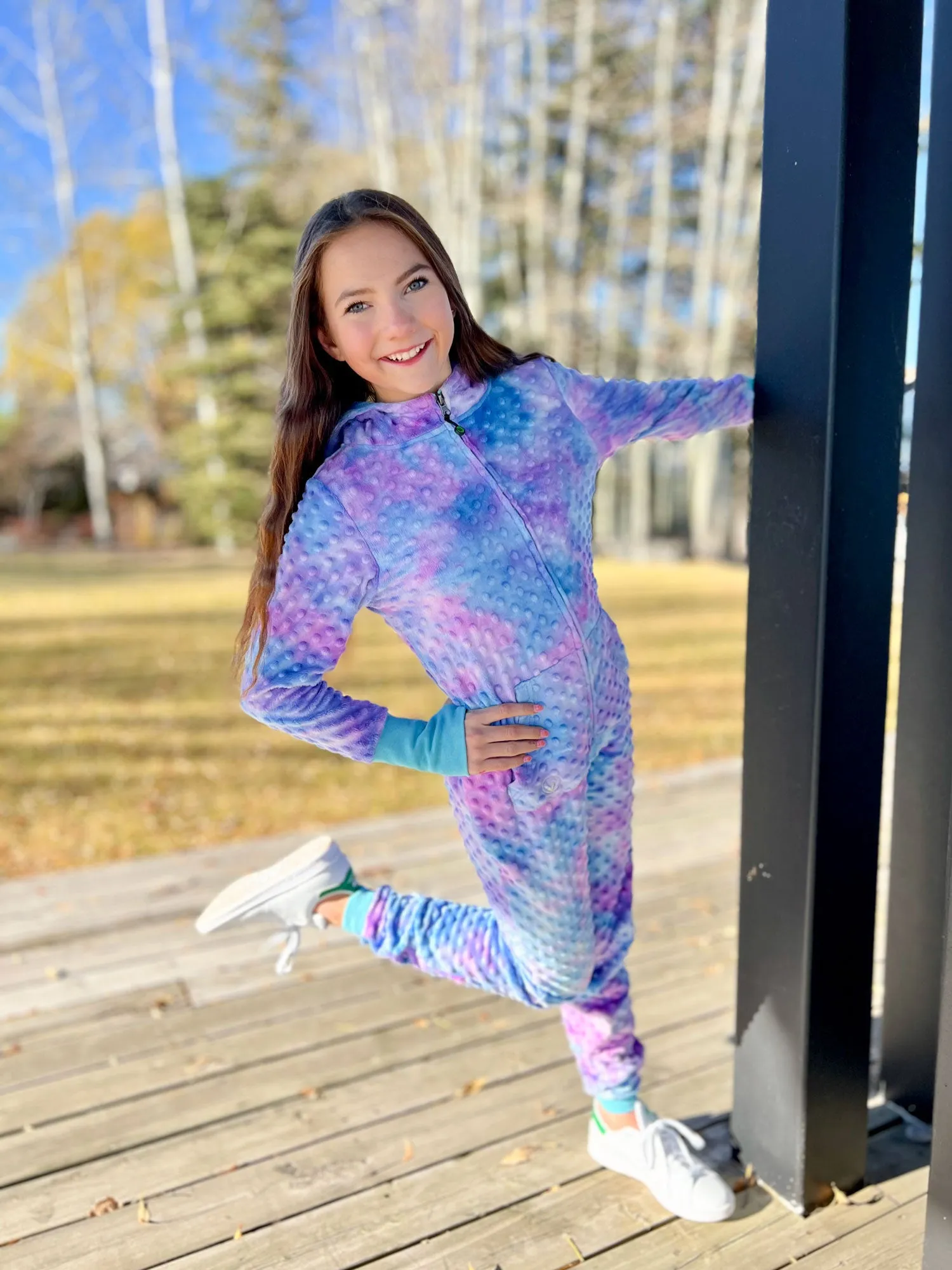 Minky Bubble Onesie - Tie Dye