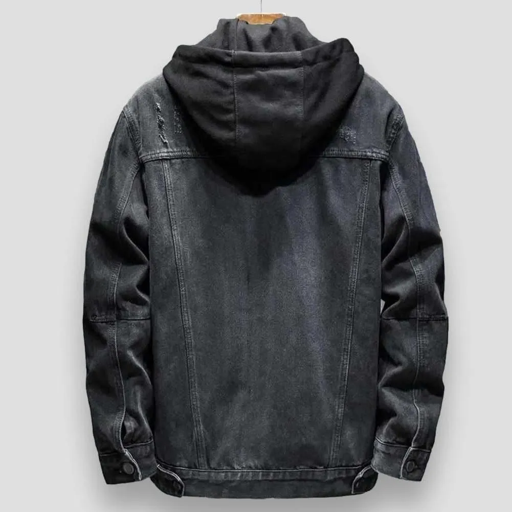 Moon Madrid Hooded Denim Jacket