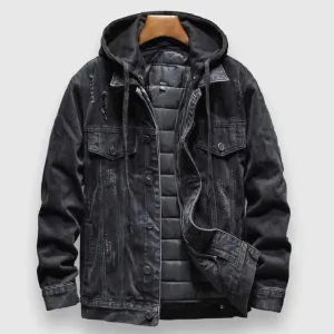 Moon Madrid Hooded Denim Jacket
