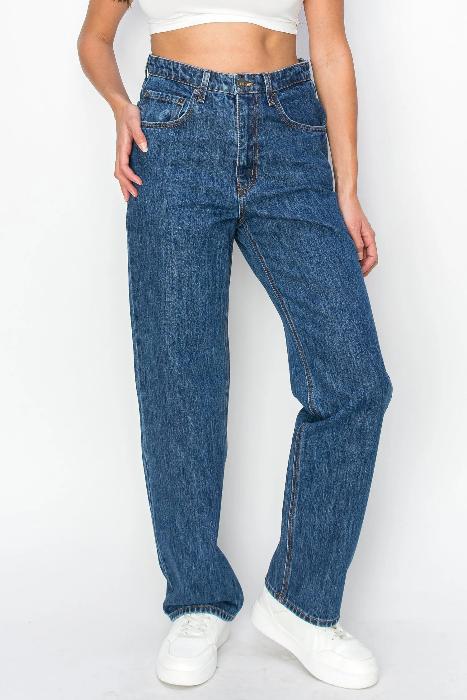 Neo Blue Baggy Skate Jeans