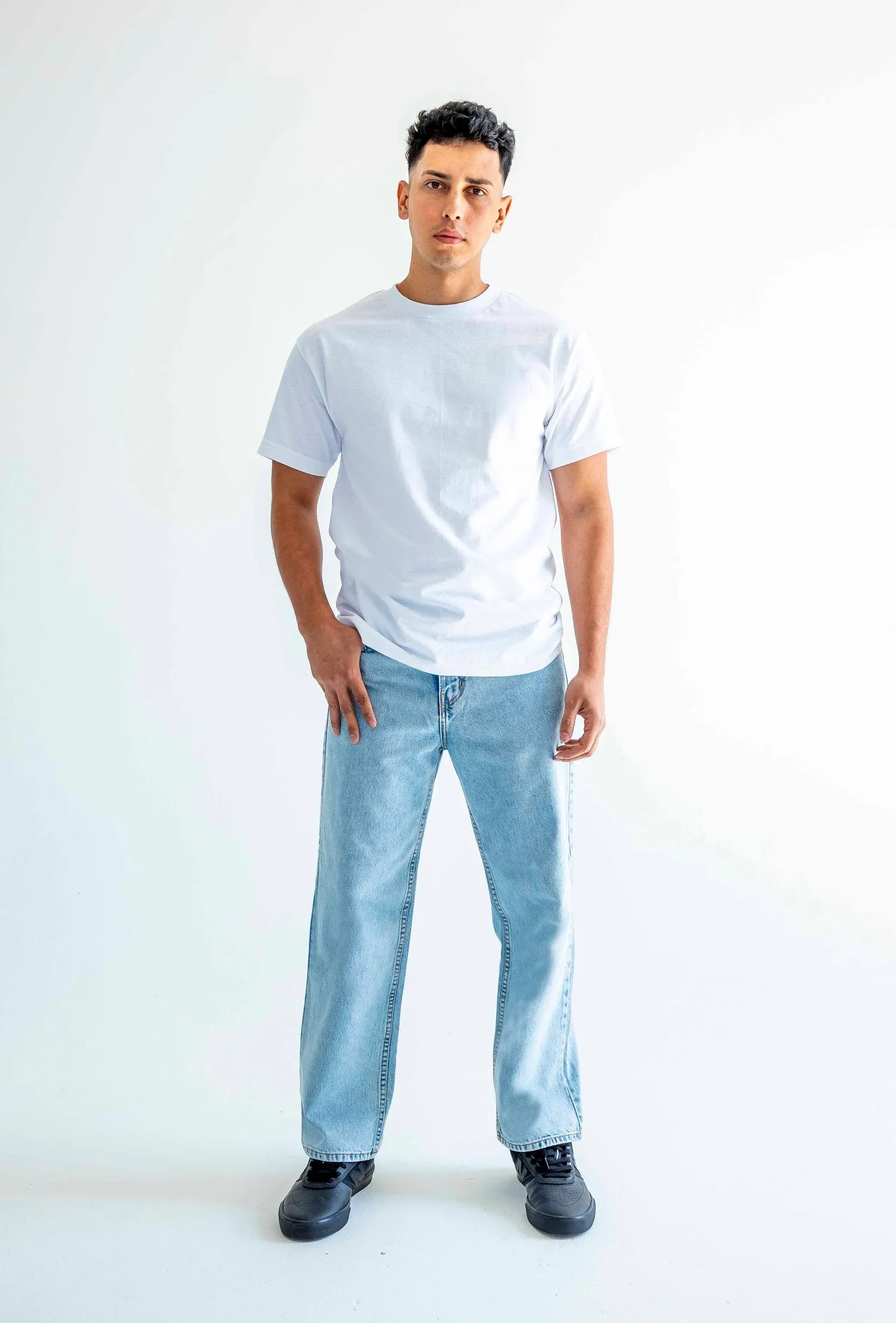 Neo Blue Baggy Skate Jeans