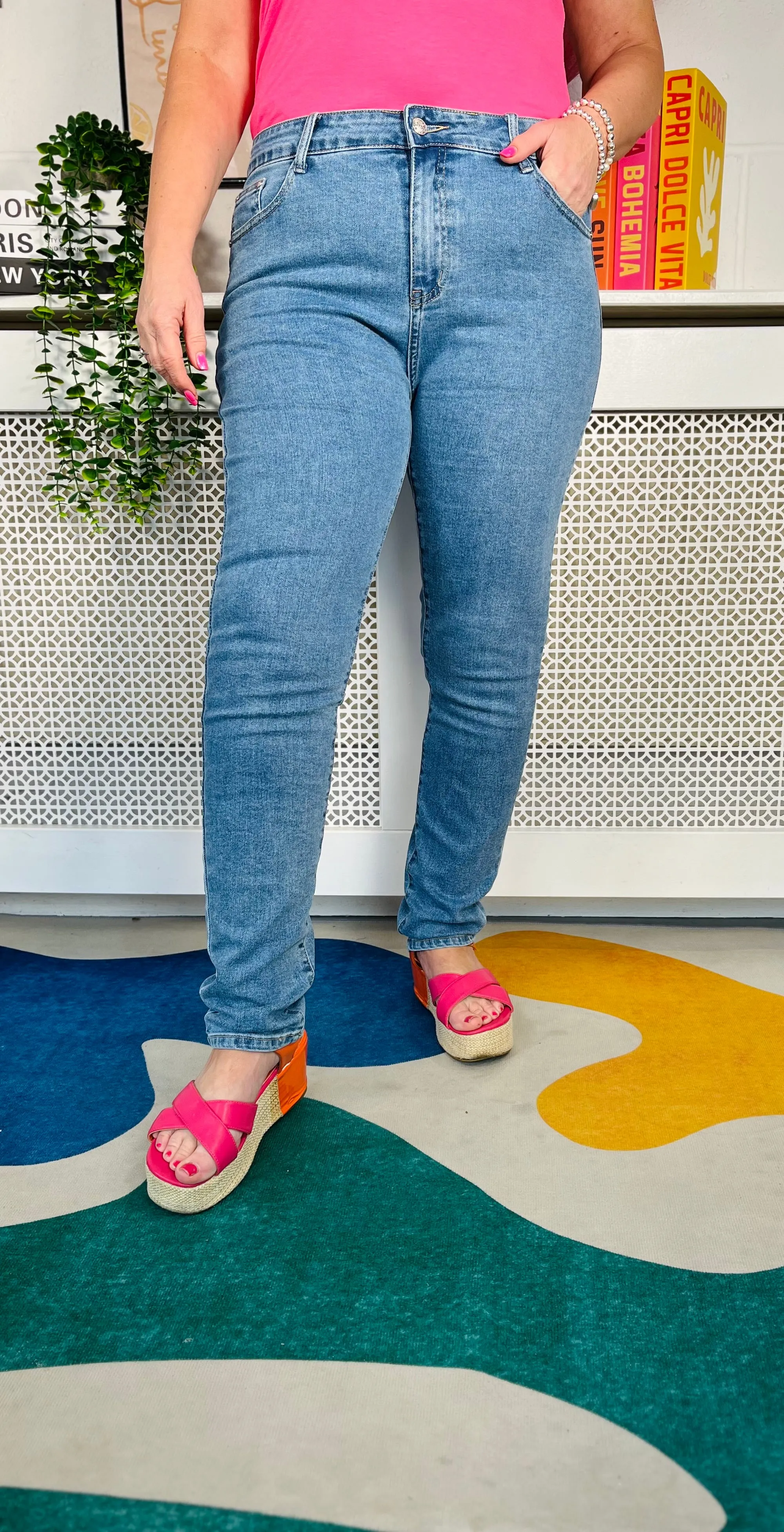 Nova Stonewashed Skinny Jeans