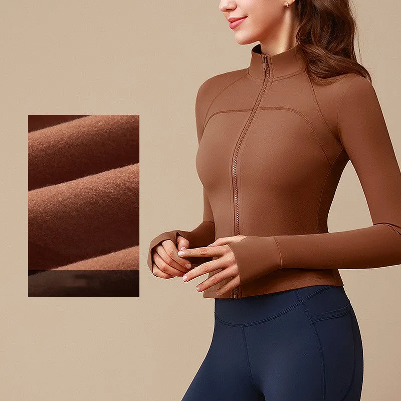 Padded Yoga Wear Women's Warm Jacket Running