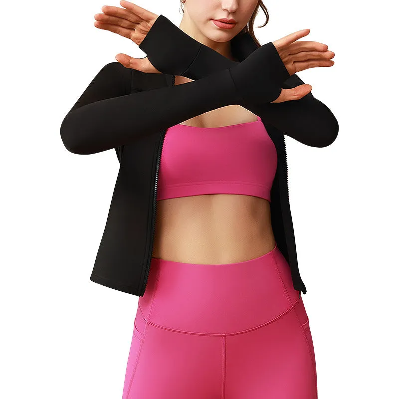 Padded Yoga Wear Women's Warm Jacket Running