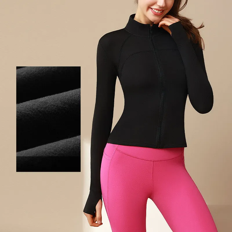 Padded Yoga Wear Women's Warm Jacket Running