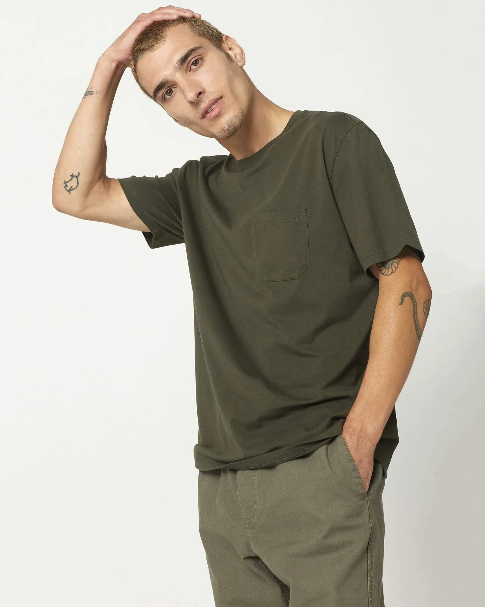 Pima Cotton Pocket Tee (Ivy)