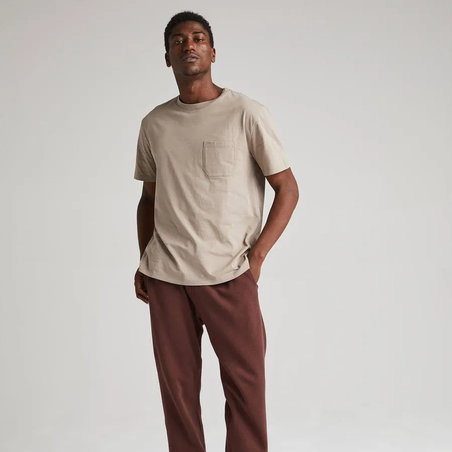 Pima Cotton Pocket Tee (Warm Grey)