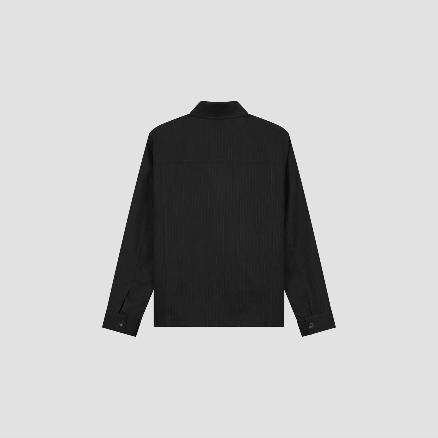 Pinstripe Workwear Jacket - Black/White